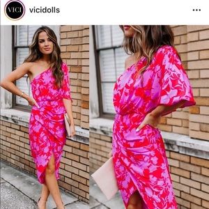 Berry One Shoulder Dress